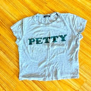 Cute casual Petty cropped T shirt